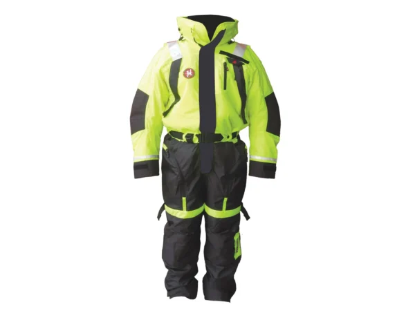 First Watch AS-1100 Flotation Suit - Hi-Vis Yellow - Small