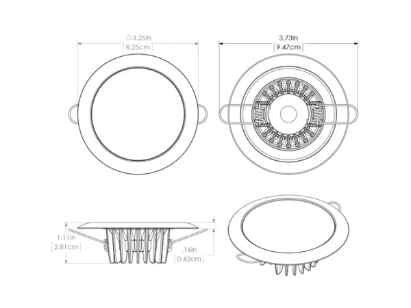 Lumitec Mirage - Flush Mount Down Light - Glass Finish/No Bezel - 2-Color White/Blue Dimming - Image 5