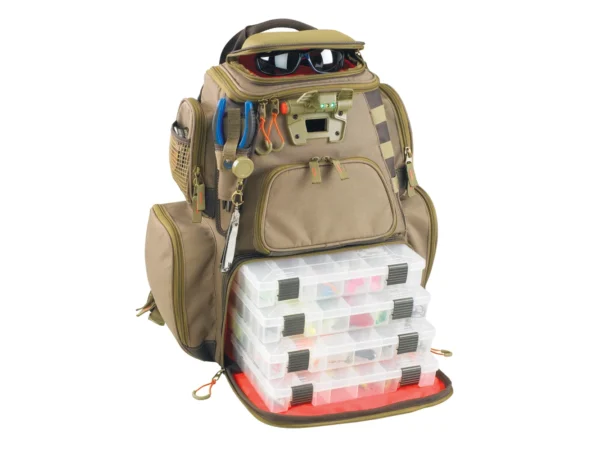 Wild River NOMAD Lighted Tackle Backpack w/4 PT3600 Trays