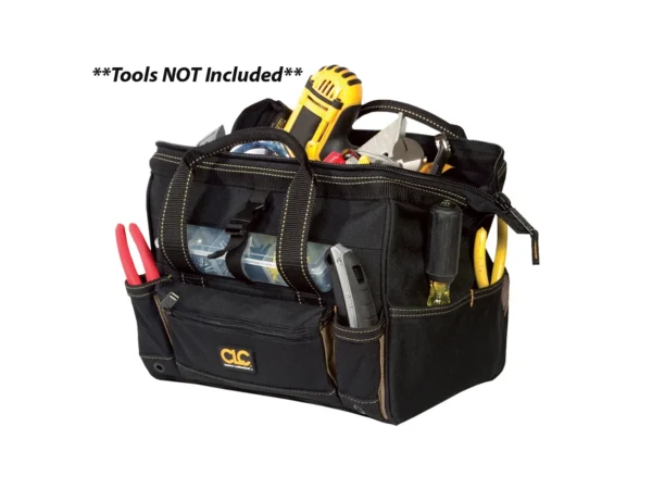 CLC 1533 Tool Bag w/Top-Side Plastic Parts Tray - 12"