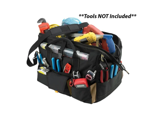 CLC 1535 Tool Bag w/ Top-Side Plastic Parts Tray - 18"