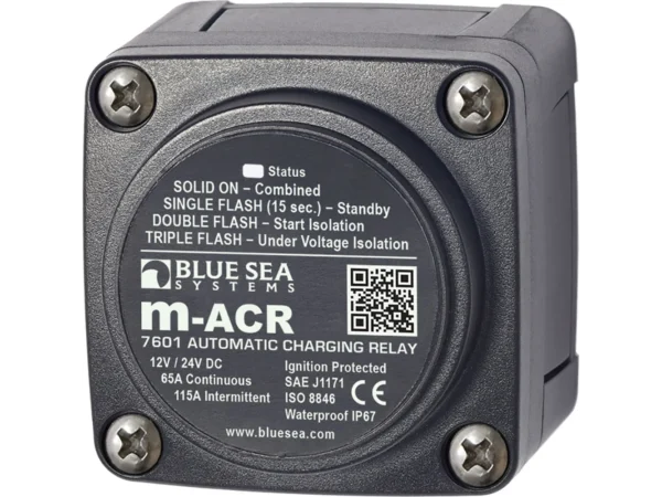 Blue Sea 7601 DC Mini ACR Automatic Charging Relay - 65 Amp - Image 2