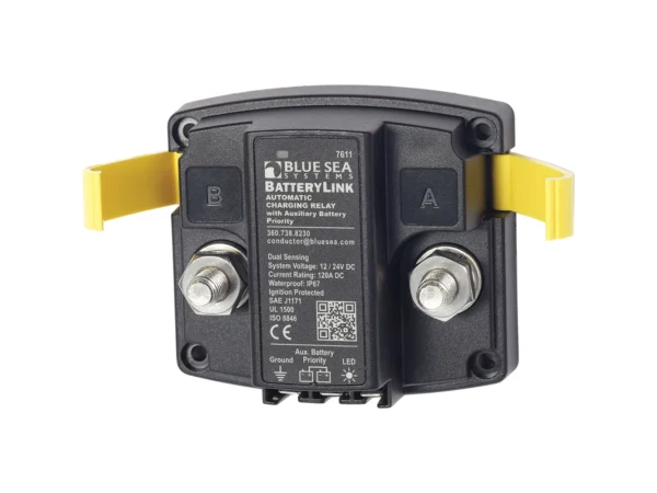 Blue Sea 7611 DC BatteryLink™ Automatic Charging Relay - 120 Amp w/Auxiliary Battery Charging - Image 3