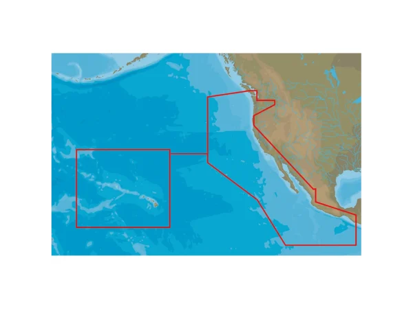 C-MAP 4D NA-D024 - USA West Coast & Hawaii - Full Content