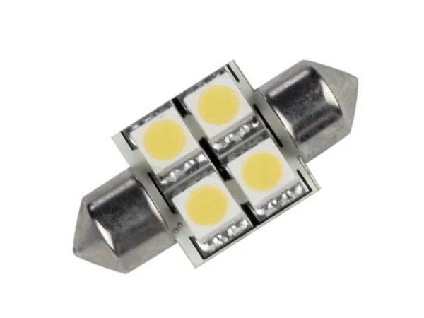 Lunasea Single-Sided 4 LED Festoon - 10-30VDC/0.7W/60 Lumens - Warm White