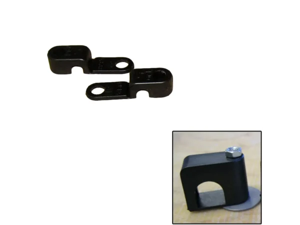 Weld Mount Single Poly Clamp f/1/4" x 20 Studs - 1/4" OD - Requires 0.75" Stud - Qty. 25