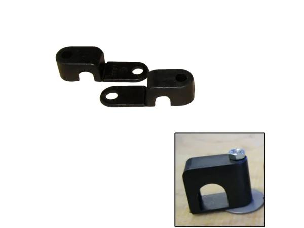 Weld Mount Single Poly Clamp f/1/4" x 20 Studs - 3/8" OD - Requires 1" Stud - Qty. 25