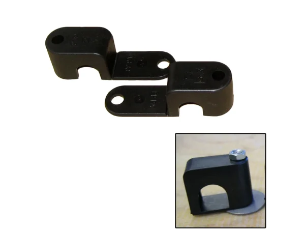 Weld Mount Single Poly Clamp f/1/4" x 20 Studs - 1/2" OD - Requires 1.5" Stud - Qty. 25