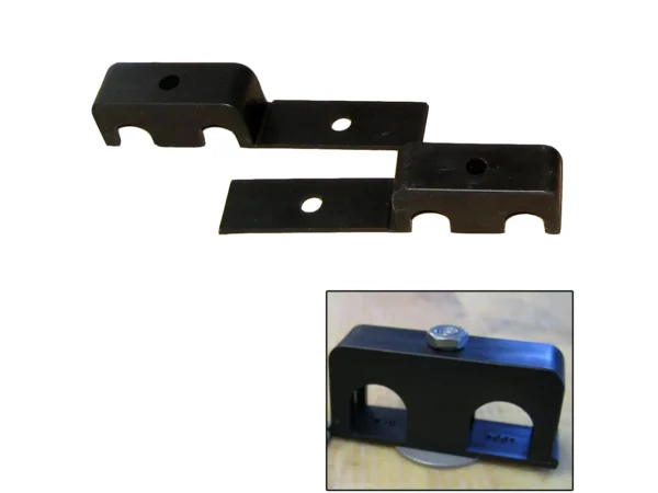 Weld Mount Double Poly Clamp f/1/4" x 20 Studs - 1/2" OD - Requires 1.5" Stud - Qty. 25