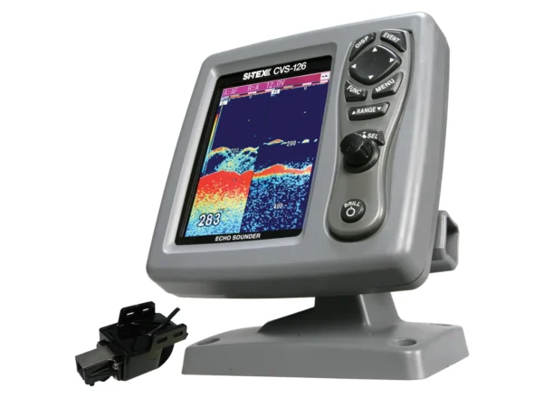 SI-TEX CVS-126 Dual Frequency Color Echo Sounder w/Transom Mount Triducer 250/50/200ST-CX