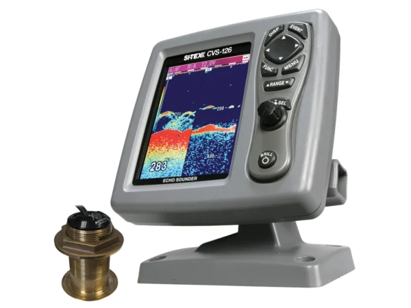 SI-TEX CVS-126 Dual Frequency Color Echo Sounder w/B60 20° Transducer B-60-20-CX