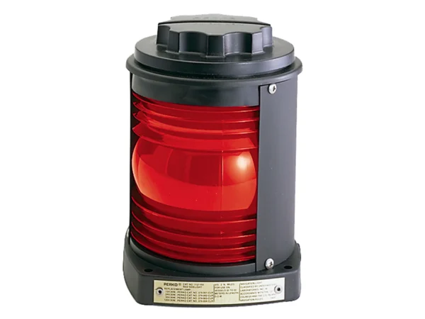 Perko Side Light - Black Plastic, Red Lens