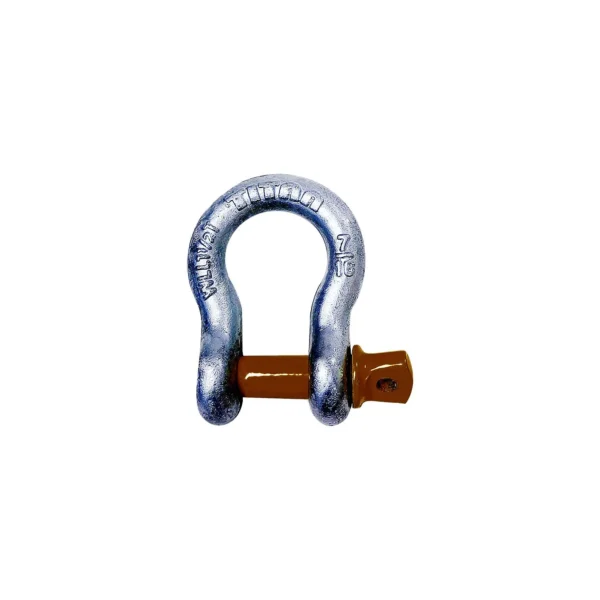 Hot Galvanized Bow Shackle, 1/4"