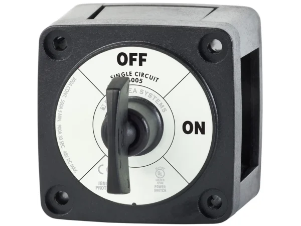 Blue Sea 6005200 Battery Switch Single Circuit ON-OFF - Black