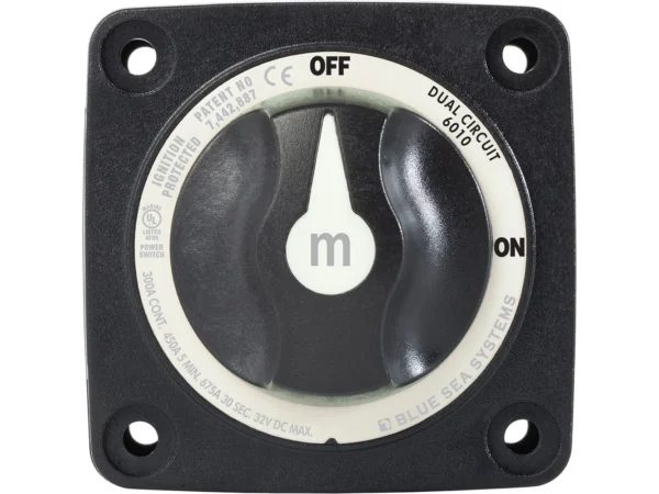 Blue Sea 6010200 Battery Switch Dual Circuit - Black - Image 4