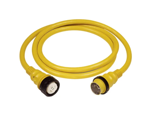 Marinco 50Amp 125/250V Shore Power Cable - 50' - Yellow