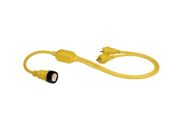 Marinco RY504-2-30 50A Female to 2-30A Male Reverse "Y" Cable