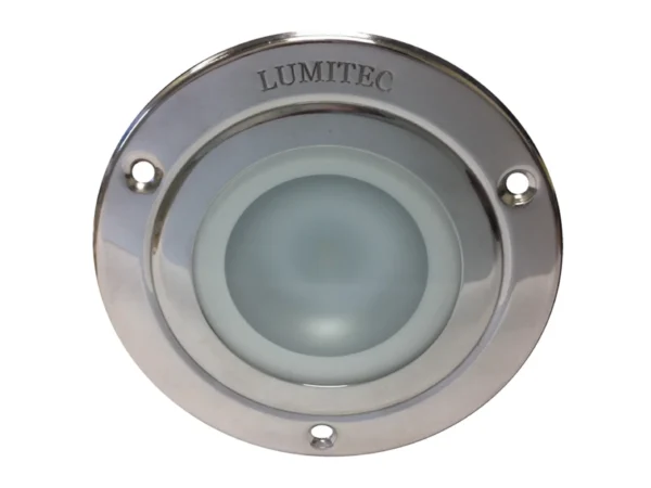 Lumitec Shadow - Flush Mount Down Light - Polished SS Finish - 4-Color White/Red/Blue/Purple Non-Dimming