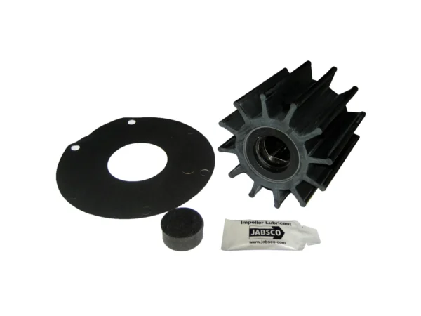 Jabsco Impeller Kit - 12 Blade - Neoprene - 3-¾" Diameter - Plastic Insert - Double Flat Drive