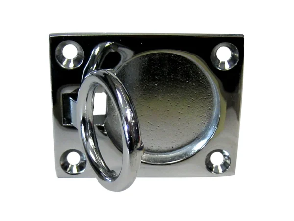 Whitecap Flush Pull Ring - CP/Brass - 2" x 2-1/2"