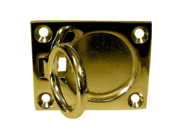 Whitecap Flush Pull Ring - Polished Brass - 2" x 2-1/2"