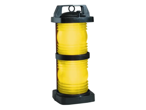 Perko Double Lens Navigation Light - Yellow Towing Light - Black Plastic