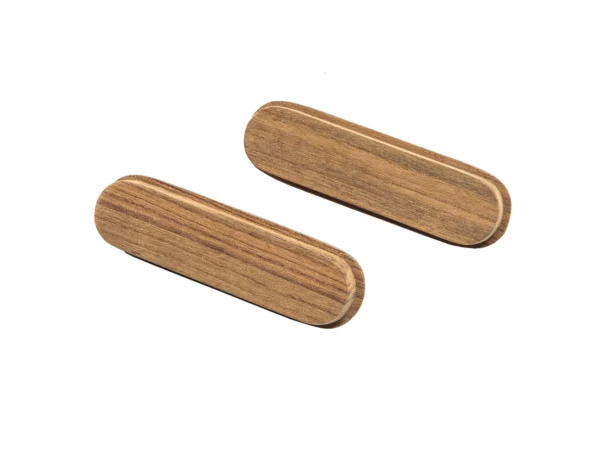 Whitecap Teak Oblong Drawer Pull - 4-1/16"L - 2 Pack - Image 2