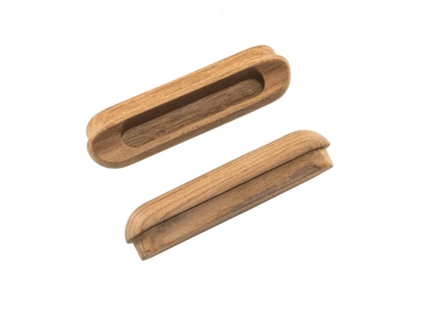 Whitecap Teak Oblong Drawer Pull - 4-1/16"L - 2 Pack - Image 3