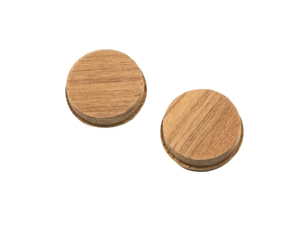 Whitecap Teak Round Drawer Pull - 1-3/8" Round - 2 Pack - Image 2