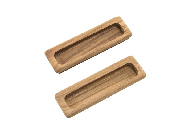 Whitecap Teak Large Rectangular Drawer Pull - 4-1/2"L - 2 Pack