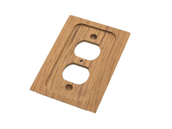 Whitecap Teak Outlet Cover/Receptacle Plate - Image 2