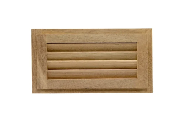 Whitecap Teak Louvered Insert - 6-3/8" x 11-3/16" x 3/4" - Image 2