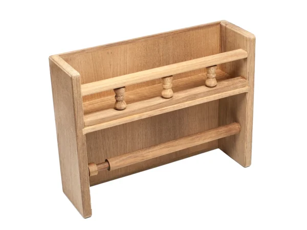 Whitecap Teak Paper Towel Holder w/Spice Rack