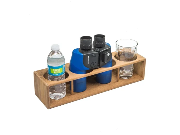 Whitecap Teak Four Insulated Drink/Binocular Rack - Image 3