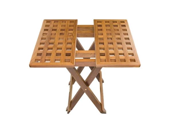 Whitecap Teak Grate Top Fold-Away Table - Image 3