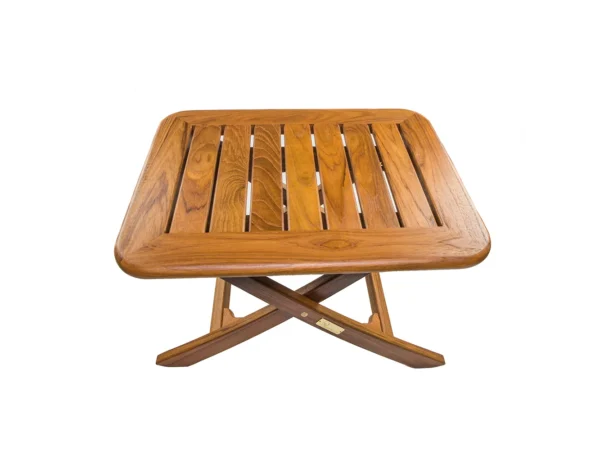 Whitecap Teak Small Adjustable Slat Top Table - Image 2