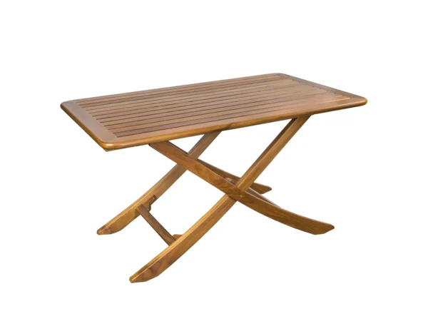 Whitecap Teak Large Adjustable Slat Top Table - Image 2