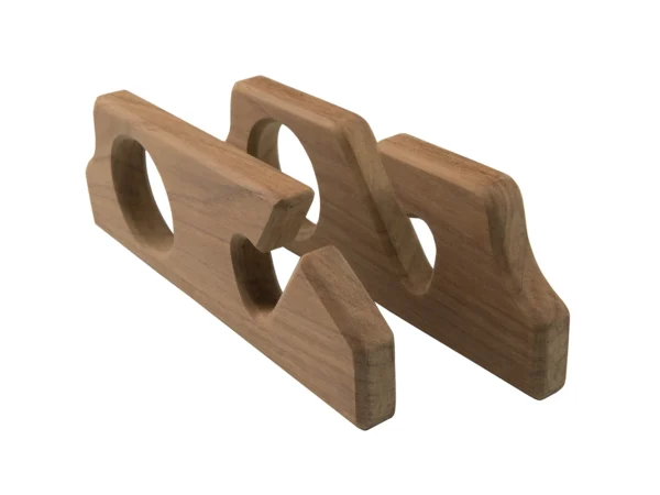 Whitecap Teak Two-Rod Storage Rack - Pair - Image 2