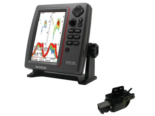 SI-TEX SVS-760 Dual Frequency Sounder 600W Kit w/Transom Mount Triducer