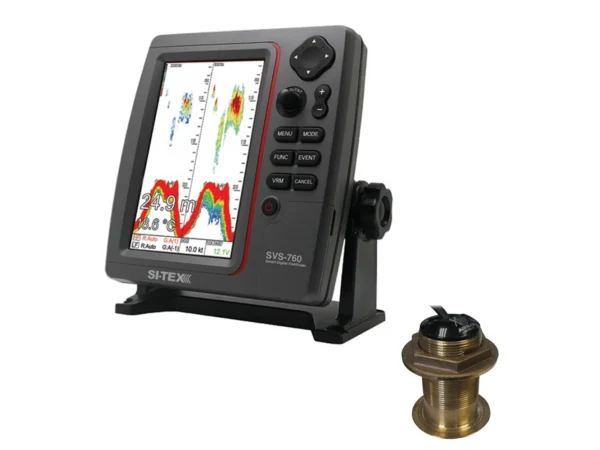 SI-TEX SVS-760 Dual Frequency Sounder 600W Kit w/Bronze 20 Degree Transducer