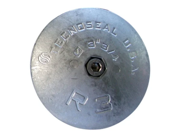 Tecnoseal R3 Rudder Anode - Zinc - 3-3/4" Diameter