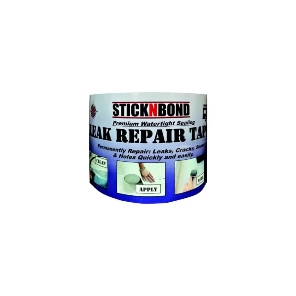 Leisure Time 60023 StickNBond Roof Seam Repair Tape, White