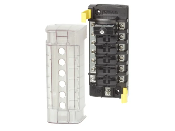 Blue Sea 5052 ST CLB Circuit Breaker Block - 6 Position w/Negative Bus