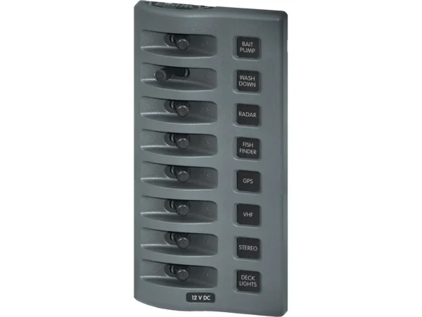 Blue Sea 4309 WeatherDeck® 12V DC Waterproof Switch Panel - 8 Position