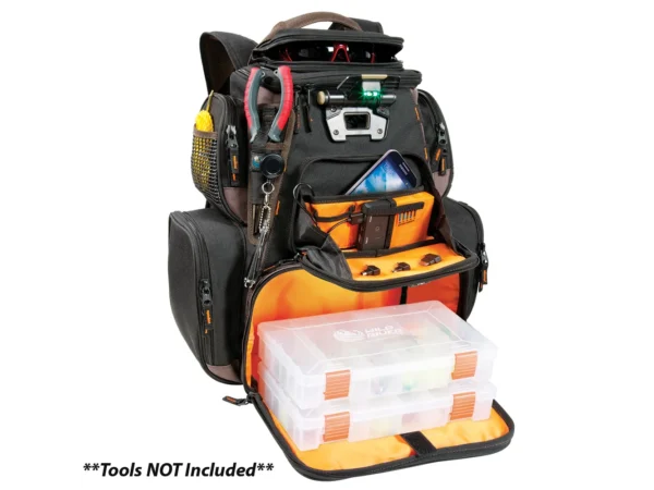 Wild River Tackle Tek™ Nomad XP - Lighted Backpack w/ USB Charging System w/2 PT3600 Trays