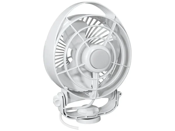 SEEKR by Caframo Maestro 12V 3-Speed 6" Marine Fan w/LED Light - White