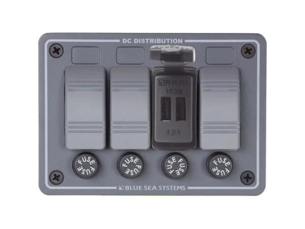 Blue Sea Dual USB Charger - 24V Contura Mount - Image 2