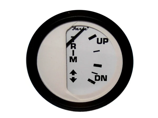 Faria Euro White 2" Trim Gauge f/ Mercury / Mariner /Mercruiser/Volvo DP/ Yamaha '01 and Newer