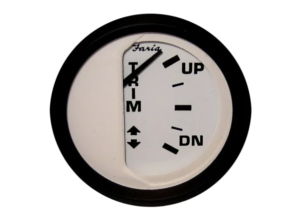 Faria Euro White 2" Trim Gauge f/ Johnson/Evinrude/Suzuki (Outboard)