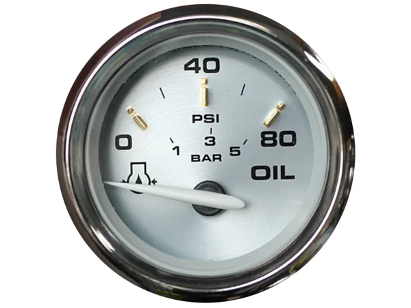 Faria Kronos 2" Oil Pressure Gauge - 80 PSI